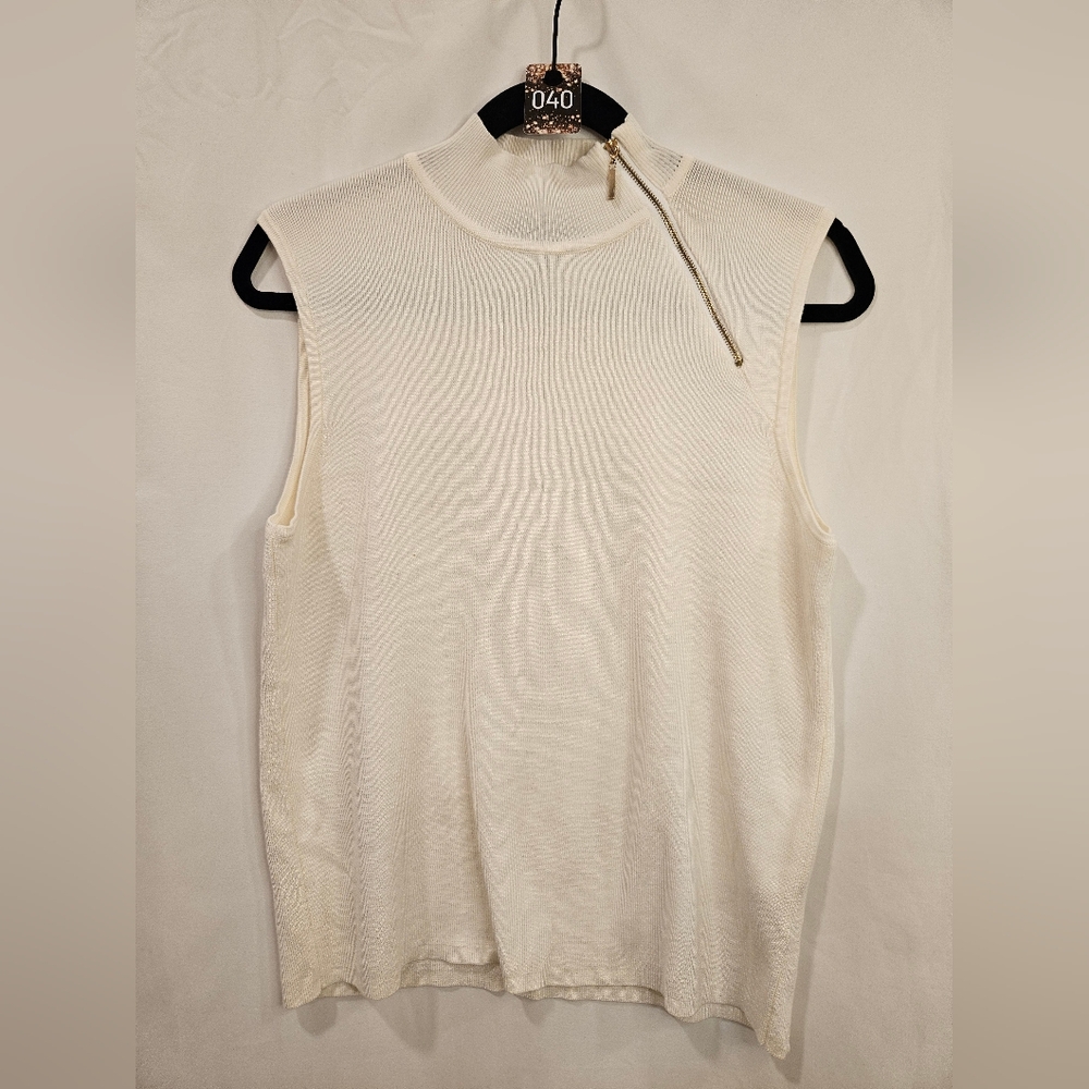 040 Cable & Gauge Cream Knit Tank Top